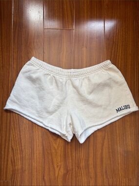 Brandy Melville John Galt Malibu Cream Fleece Shorts